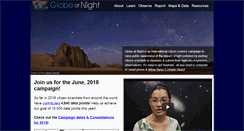 Desktop Screenshot of globeatnight.org